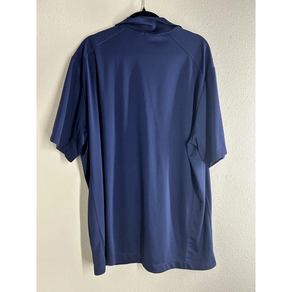 Nike Golf Tour Performance Dri-FIT Shirt Mens XXL Navy Blue Duke Golf Club Polo